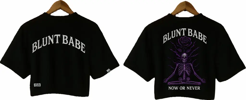 CROP TOP NEGRA BLUNT BABE.webp