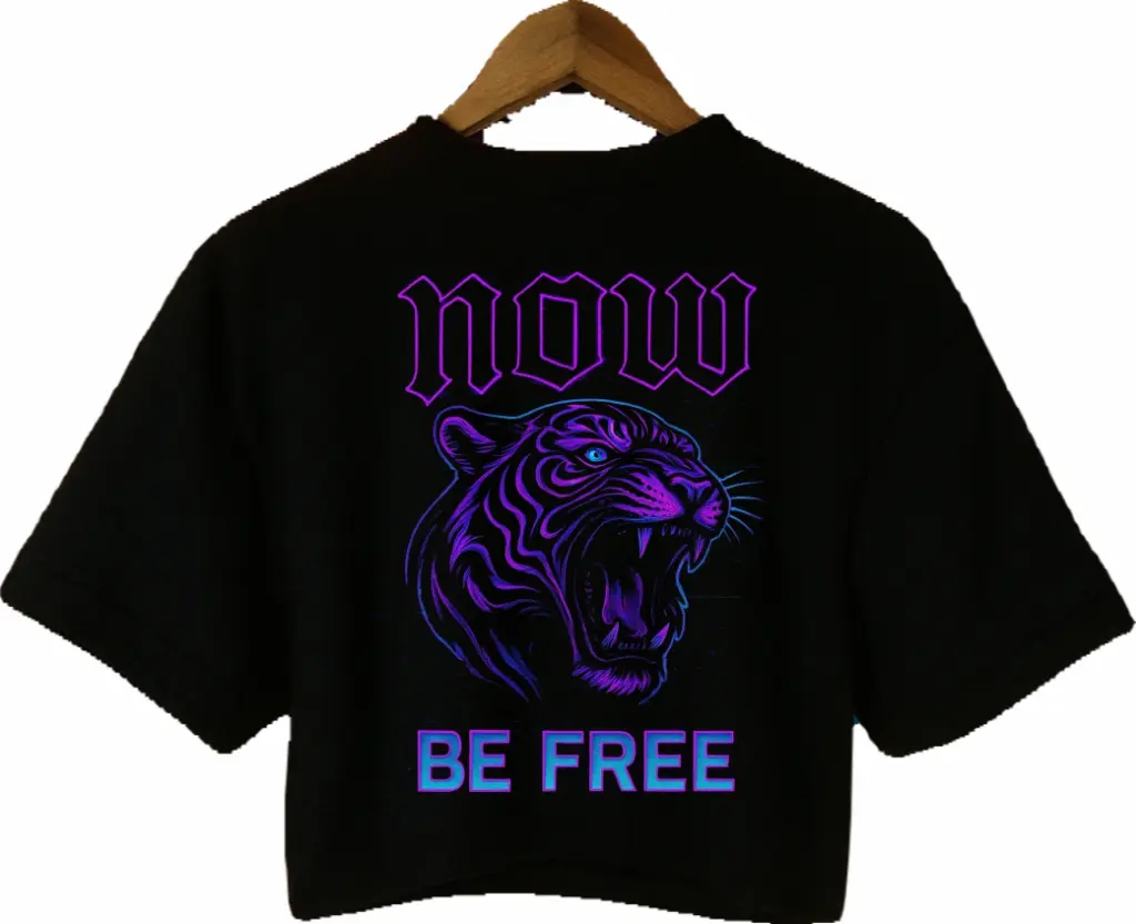 NOW BE FREE NEGRA DE ESPALDA CON FONDO.webp