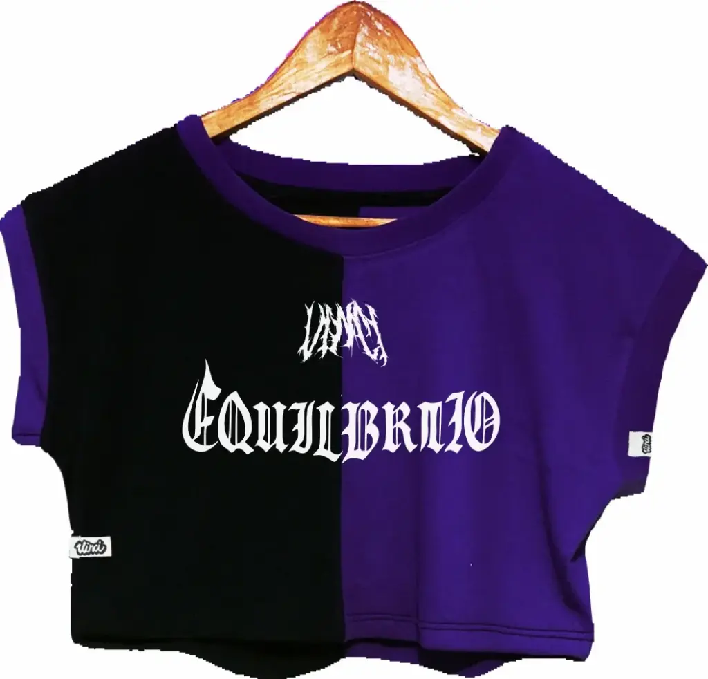 Crop Top Oversize “Equilibrio Chess”