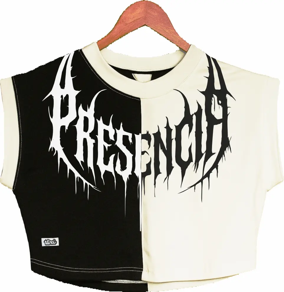 Crop Top Oversize “Chess Presencia”